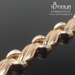 Auksinė apyrankė su baltu auksu