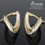 Geltono aukso auskarai