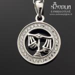 Sidabrinis pakabukas Svarstyklės