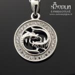 Sidabrinis pakabukas Žuvys