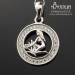 Sidabrinis pakabukas Mergelė