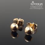 Auksiniai auskarai burbuliukai