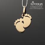 Auksinis pakabukas Pėdutės