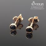 Auksiniai auskarai su akutėmis