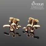 Auksiniai auskarai Gyvatėlės
