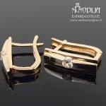 Auksiniai auskarai su baltu auksu