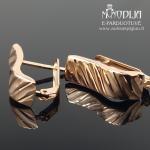 Graviruoti auksiniai auskarai