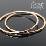 Graviruoti auksiniai auskarai rinkės