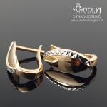 Auksiniai auskarai su baltu auksu