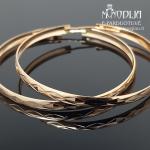 Graviruoti auksiniai auskarai rinkės