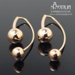 Auksiniai auskarai burbulai