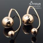 Auksiniai auskarai burbulai