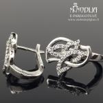 Sidabriniai auskarai su akmenukais