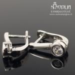 Sidabriniai auskarai su akmenukais