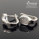 Sidabriniai auskarai su akmenukais