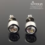 Sidabriniai auskarai su akmenukais