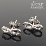 Sidabriniai auskarai Begalybės