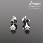 Sidabriniai auskarai su akmenukais