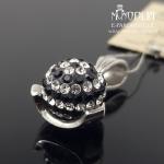 Sidabrinis pakabukas su akmenukais