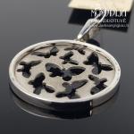 Sidabrinis pakabukas su Drugeliais