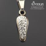 Sidabrinis pakabukas su akmenukais