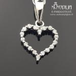 Sidabrinis pakabukas Širdelė