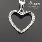 Sidabrinis pakabukas Širdelė