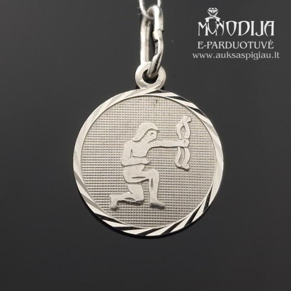 Sidabrinis pakabukas Šaulys