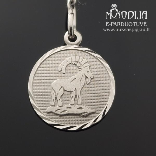 Sidabrinis pakabukas Ožiaragis