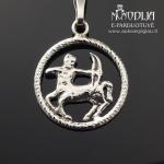 Sidabrinis pakabukas Šaulys