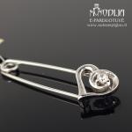 Sidabrinė sagė žiogelis