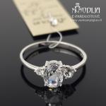 Sidabrinis žiedas su akmenukais