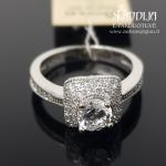 Sidabrinis žiedas su akutėmis