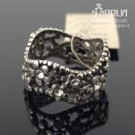 Sidabrinis žiedas su akmenukais