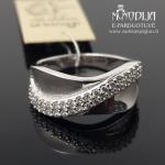 Sidabrinis žiedas su akmenukais