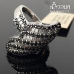 Sidabrinis žiedas su akutėmis