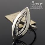 Platus sidabrinis žiedas