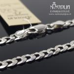 Sidabrinė apyrankė Curb