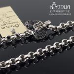 Sidabrinė apyrankė su Širdele