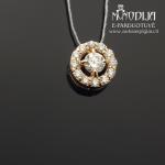 Auksinis pakabukas su briliantais