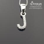 Sidabrinis pakabukas raidelė J