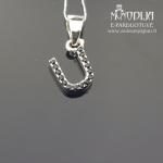 Sidabrinis pakabukas raidelė U