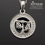 Sidabrinis pakabukas Svarstyklės