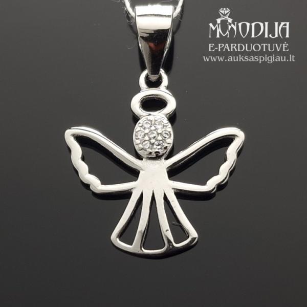 Sidabrinis pakabukas Angeliukas