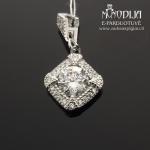 Sidabrinis pakabukas su akutėmis