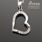 Sidabrinis pakabukas Širdelė