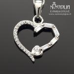 Sidabrinis pakabukas Širdelė