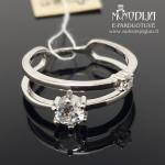 Sidabrinis žiedas su akmenukais