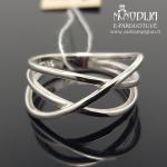 Platus sidabrinis žiedas