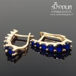 Auksiniai auskarai su akutėmis